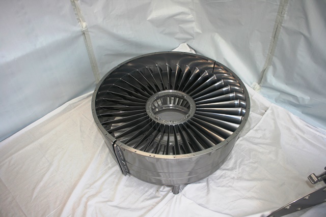 RAF Nimrod Jet engine fan coffee table large blade5